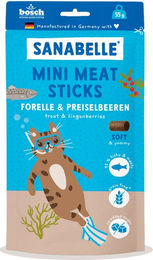 Sanabelle Mini Sticks Forelle und Preiselbeeren 7x55 g für kleine Hunde – Bild 1 von 1