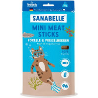Produktbild von Sanabelle Mini Sticks Forelle und Preiselbeeren 7x55 g für kleine Hunde
