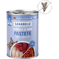 Produktbild von Sanabelle Nassfutter für Hunde Adult Forelle und Rind getreidefrei 6x400g - 6 x 400 g