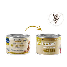 Sanabelle Nassfutter für Katzen Adult Ente & Huhn getreidefrei 6 x 195 g - 6 x 195 g – Bild 1 von 5