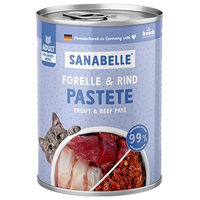 Produktbild von Sanabelle Nassfutter Leckerbissen mit Forelle und Rind für Katzen Adult Getreidefrei 6 x 400 g