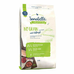 Produktbild von Sanabelle No Grain Katzen Trockenfutter Geflügel getreidefrei und zuckerfrei 2,5 kg - 2 kg