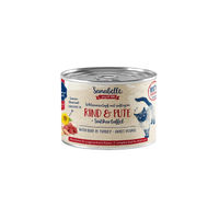Produktbild von Sanabelle Schlemmertopf Katzen Nassfutter Rind und Pute Stückchen in Sauce getreidefrei Adult 6x180g