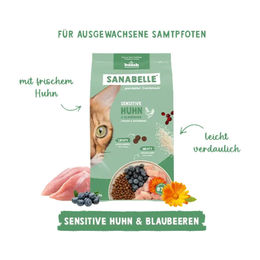 Sanabelle Sensitive Katzenfutter Adult Huhn 2 kg - 2 kg – Bild 1 von 3