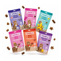 Produktbild von Sanabelle Snacksplosion Bundle Leckerli für Katzen Adult mit Geflügel Rind Lachs 6 x 55 g