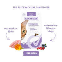 Produktbild von Sanabelle Sterilized Katzentrockenfutter Geflügel und Fisch Getreidefrei für erwachsene Katzen 400 g - 400 g