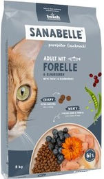 Produktbild von Sanabelle Trockenfutter für Katzen Adult Forelle ohne Zucker und Farbstoffe 2x8 kg - 2 x 8 kg