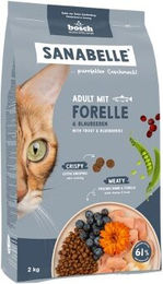 Produktbild von Sanabelle Trockenfutter Katze Adult Forelle ohne Zucker und Farbstoffe 2x2 kg