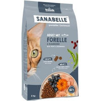 Produktbild von Sanabelle Trockenfutter Katze Adult Forelle ohne Zucker und Farbstoffe 2x2 kg