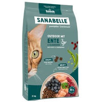 Produktbild von Sanabelle Trockenfutter Katze Adult Freigänger mit Ente ohne Zucker und Farbstoffe 2x2 kg - 2 x 2 kg