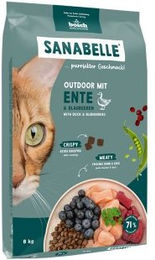 Produktbild von Sanabelle Trockenfutter Katze Adult Freigänger mit Ente ohne Zucker und Farbstoffe 2x8 kg - 2 x 8 kg