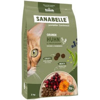 Produktbild von Sanabelle Trockenfutter Katze Adult Huhn ohne Zucker 2x2 kg - 2 x 2 kg