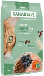 Produktbild von Sanabelle Trockenfutter Katze Adult Sensitive Huhn 2x8 kg ohne Farb- und Aromastoffe und ohne Zucker - 2 x 8 kg