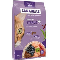 Produktbild von Sanabelle Trockenfutter Katze Adult Strauß ohne Zucker und Farbstoffe 2x8 kg - 2 x 8 kg