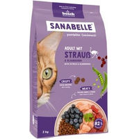Produktbild von Sanabelle Trockenfutter Katze Adult Strauß und Huhn ohne Zucker und Farbstoffe 2x2 kg - 2 x 2 kg