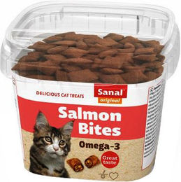 Sanal Salmon Bites Lachs Leckerli 75 g – Bild 1 von 1