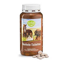 Produktbild von Sanct Bernhard Bierhefe-Tabletten für Pferde Hunde Katzen und Kleintiere zur Unterstützung von Haut Fell und Hufen 400 Stück