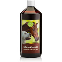Produktbild von Sanct Bernhard Schwarzkümmelöl für Pferde und Hunde kaltgepresst 1000 ml