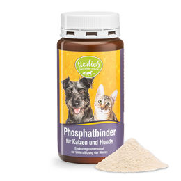 Sanct Bernhard tierlieb Phosphatbinder Pulver zur Unterstützung der Nieren für Katzen und Hunde 140 g – Bild 1 von 2