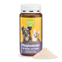 Produktbild von Sanct Bernhard tierlieb Phosphatbinder Pulver zur Unterstützung der Nieren für Katzen und Hunde 140 g