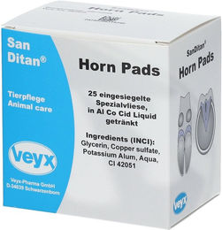 Sanditan Horn-Pads zur Hufpflege aus Filz in Blau im Beutel – Bild 1 von 3