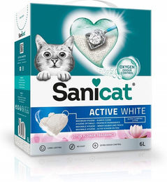 Sanicat Active White Klumpstreu für Katzen mit Lotusblumenduft 6l - 2 x 6 l – Bild 1 von 13