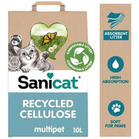 Produktbild von Sanicat Clean & Green Cellulose Katzenstreu aus recycelter Zellulose 20 L