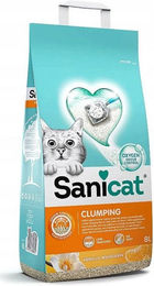 Sanicat Clumping Bentonit-Katzenstreu Vanille-Mandarine 8L - 2 x 8 l – Bild 1 von 2