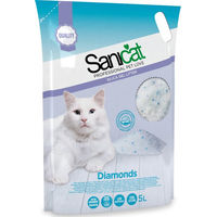 Produktbild von Sanicat Diamonds Silikat Katzenstreu unparfümiert 3 x 5 l - 3 x 5 l