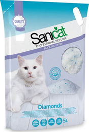 Sanicat Diamonds Silikat Katzenstreu unparfümiert 5 l - 5 l – Bild 1 von 3