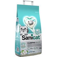 Produktbild von Sanicat Klumpstreu Clumping White Cotton Fresh 10 L - 10 l
