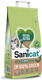 Produktbild von Sanicat Natura Activa 100% Green Klumpstreu Unparfümiert 2 x 2,5 kg - 2 x 2,5 kg
