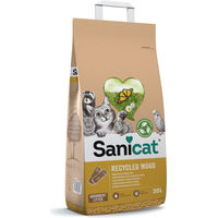 Produktbild von Sanicat Recycled Wood Katzenstreu aus Holz 2 x 20 l