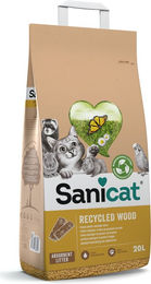 Produktbild von Sanicat Recycled Wood Katzenstreu aus Holz 20 l