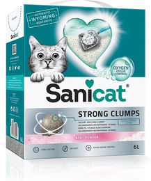 Sanicat Strong Clumps Katzenstreu Babypuder 6 l - 6 l – Bild 1 von 8