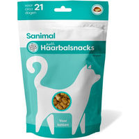 Produktbild von Sanimal Anti-Haarball Leckerli für Katzen 65 g