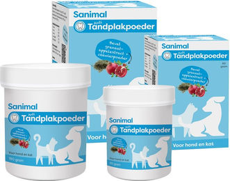 Sanimal Anti-Zahnbelag Pulver zur Zahnpflege 180 g – Bild 1 von 3