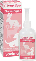 Sanimal Clean Ear Ohrenreiniger gegen Ohrmilben für Hund Katze und Kaninchen 2 x 60 ml – Bild 1 von 2