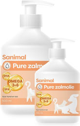 Produktbild von Sanimal Lachsöl zur Unterstützung von Haut und Fell als Nahrungsergänzung 250 ml