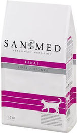 SANIMED Renal Liver and Stones Diätfutter für Katzen 1,5 kg – Bild 1 von 3