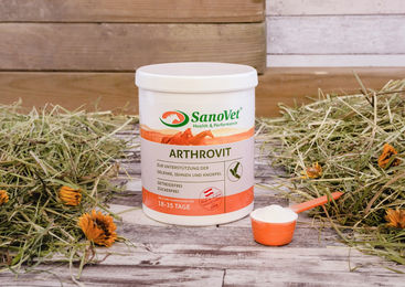 Produktbild von SanoVet Arthrovit Ergänzungsfutter mit Vitaminen als Pulver