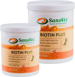 SanoVet Biotin Plus Haut-Fell-Supplement für Haut, Fell und Hufe 1kg – Bild 1 von 2