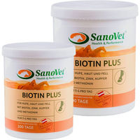 Produktbild von SanoVet Biotin Plus Haut-Fell-Supplement für Haut, Fell und Hufe 1kg