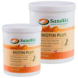 SanoVet Biotin Plus Haut-Fell-Supplement für Hufe und Haut 500g – Bild 1 von 3