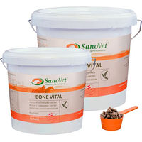 Produktbild von SanoVet Bone Vital Ergänzungsfutter für Pferde in Pelletform zur Unterstützung von Gelenken, Knochen und Herz für Zucht und Aufzucht 1000g