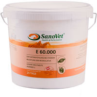 Produktbild von SanoVet E 60.000 Nahrungsergänzung für Sport und Leistung zur Unterstützung von Muskelaufbau, Immunsystem sowie Haut und Fell 3 kg - 3 kg