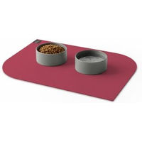 Produktbild von SANOZOO Napfunterlage Blatt Rot 40 x 60 cm Öko-Tex Zertifiziert für Hund und Katze