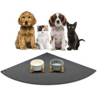 Produktbild von SANOZOO Napfunterlage Eckrund Grau 60 cm x 60 cm Öko-Tex für Katzen