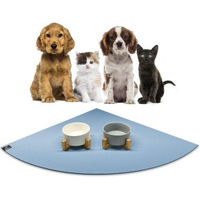 Produktbild von SANOZOO Napfunterlage Eckrund Hellblau 60 cm x 60 cm Öko-Tex Made in Germany