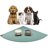 Produktbild von SANOZOO Napfunterlage Eckrund Petrol 80 cm mit Öko-Tex Zertifikat